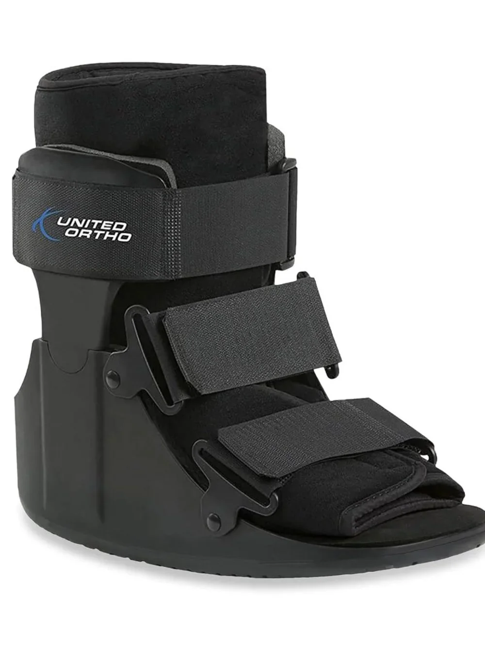 United Ortho USA14015 Short Cam Walker Fracture Boot, Medium, Black